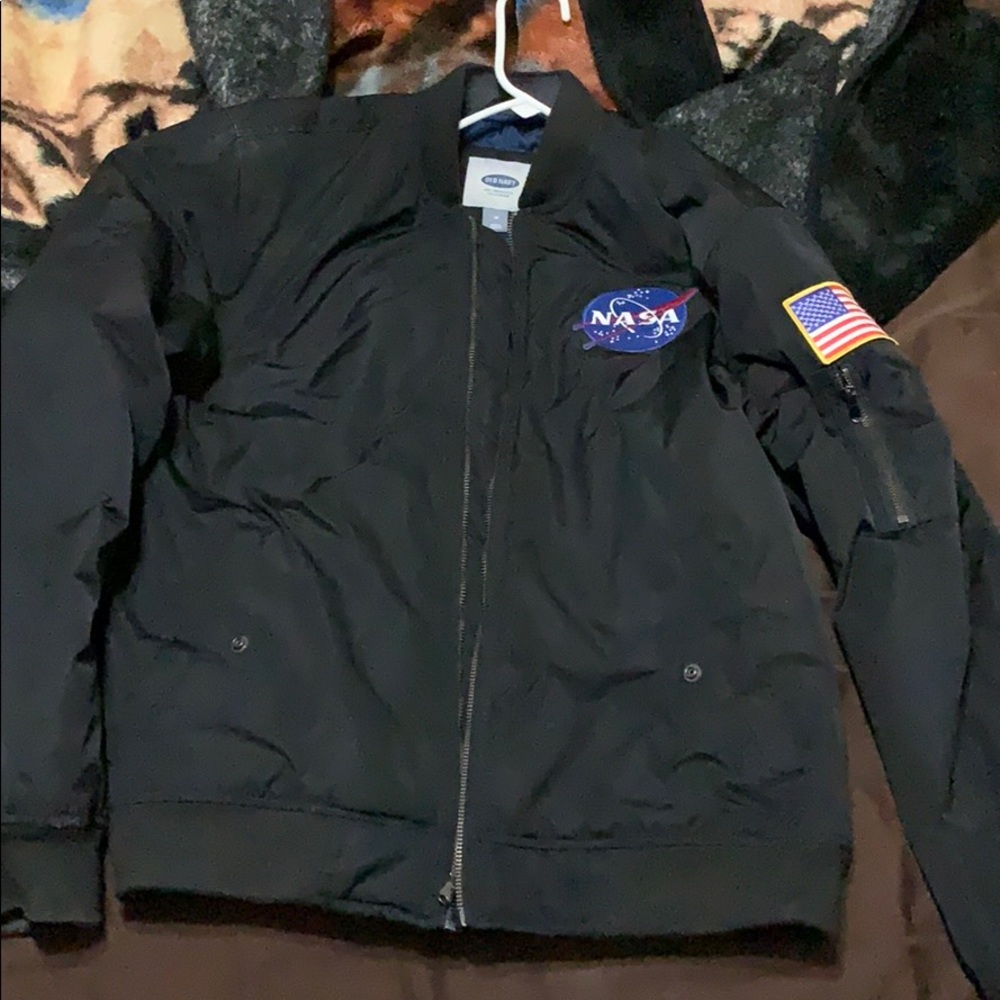 Old navy custom NASA bomber jacket
